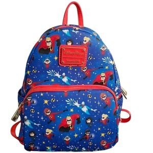Disney Loungefly Pixar Mini Backpack The Incredibles Frozone Dash Violet Bob